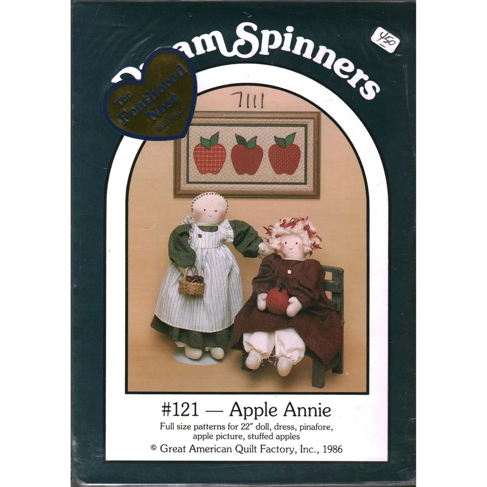 Vintage 1986 DreamSpinners Apple Annie Doll Pattern 121 Great American Quilt Co‎
